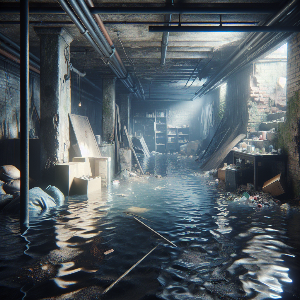 Flooded Basement Cleanup and Restoration in Lynn