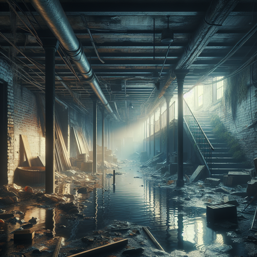 Flooded Basement Cleanup and Restoration in Concord