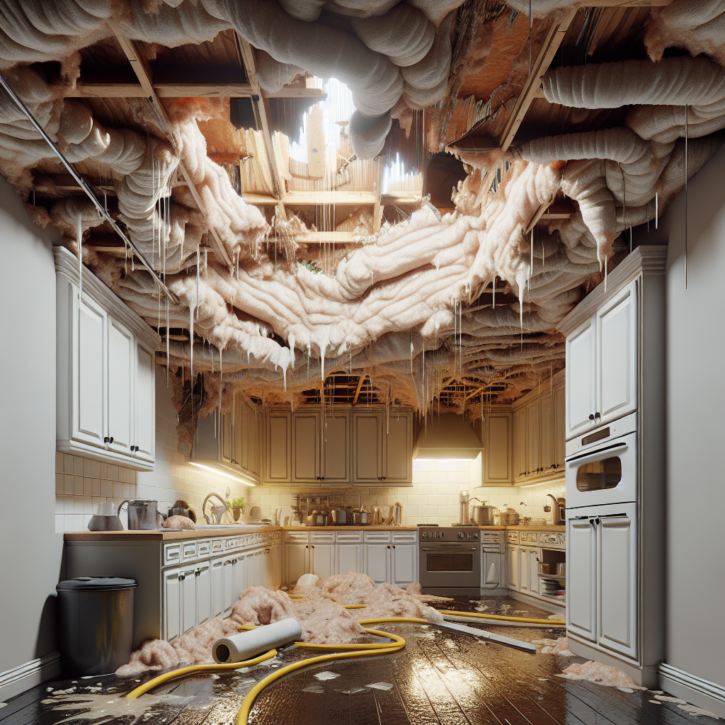 Ceiling Water Damage Restoration in Lynn