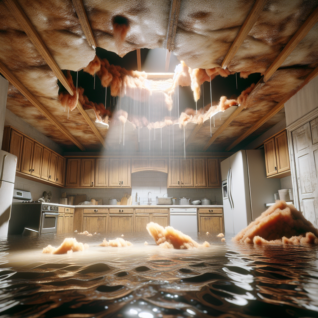 Ceiling Water Damage Restoration in Wellesley