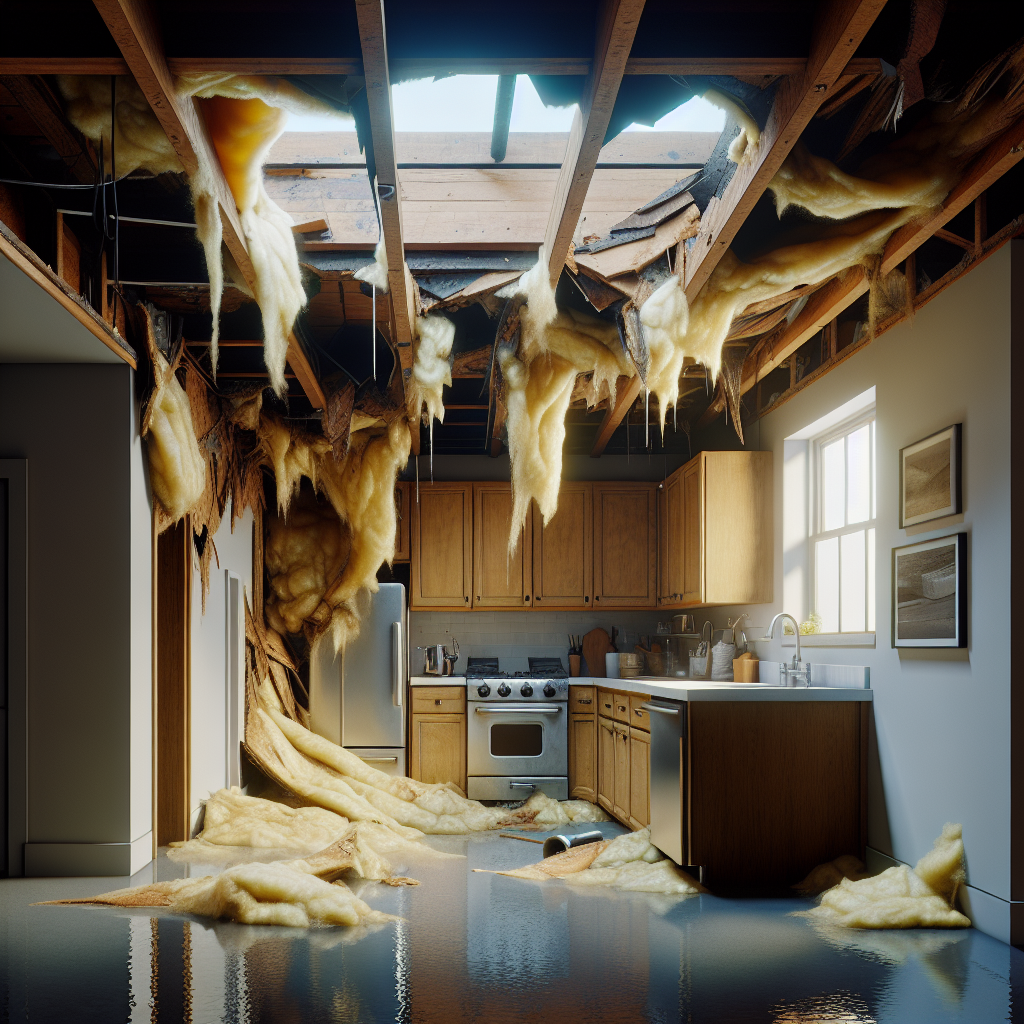 Ceiling Water Damage Restoration in Lincoln