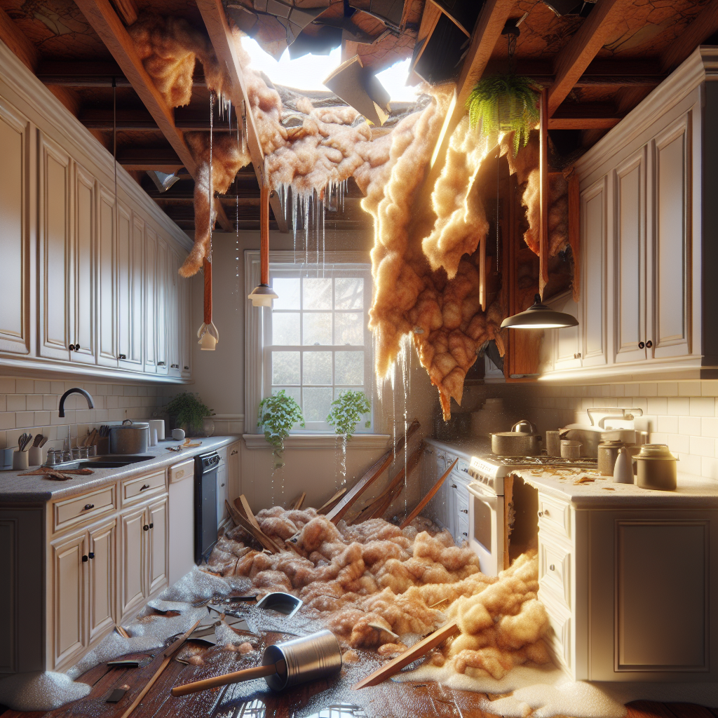 Ceiling Water Damage Restoration in Concord