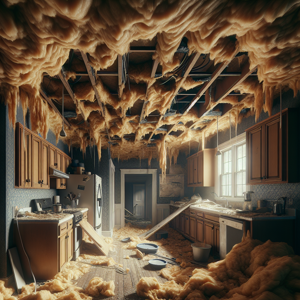 Ceiling Water Damage Restoration in Dover