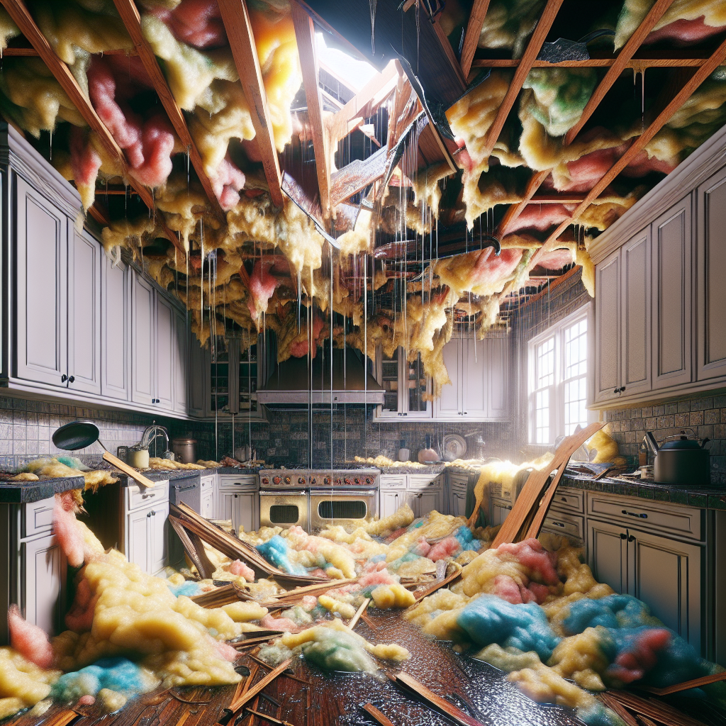 Ceiling Water Damage Restoration in Westwood