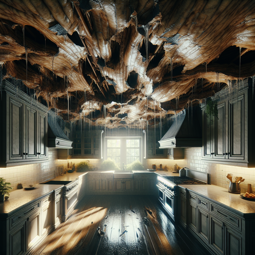 Ceiling Water Damage Restoration in Hudson