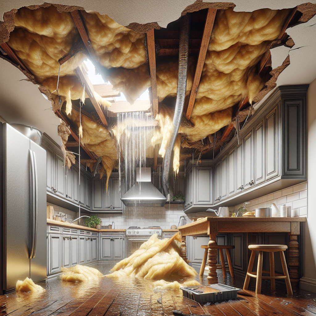 Ceiling Water Damage Restoration in Westborough