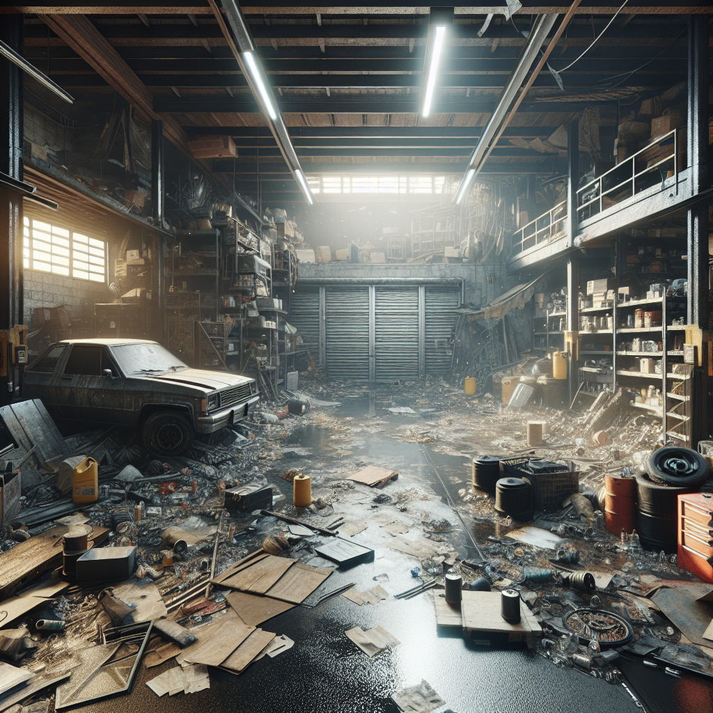 Garage Water Damage Restoration in Salem