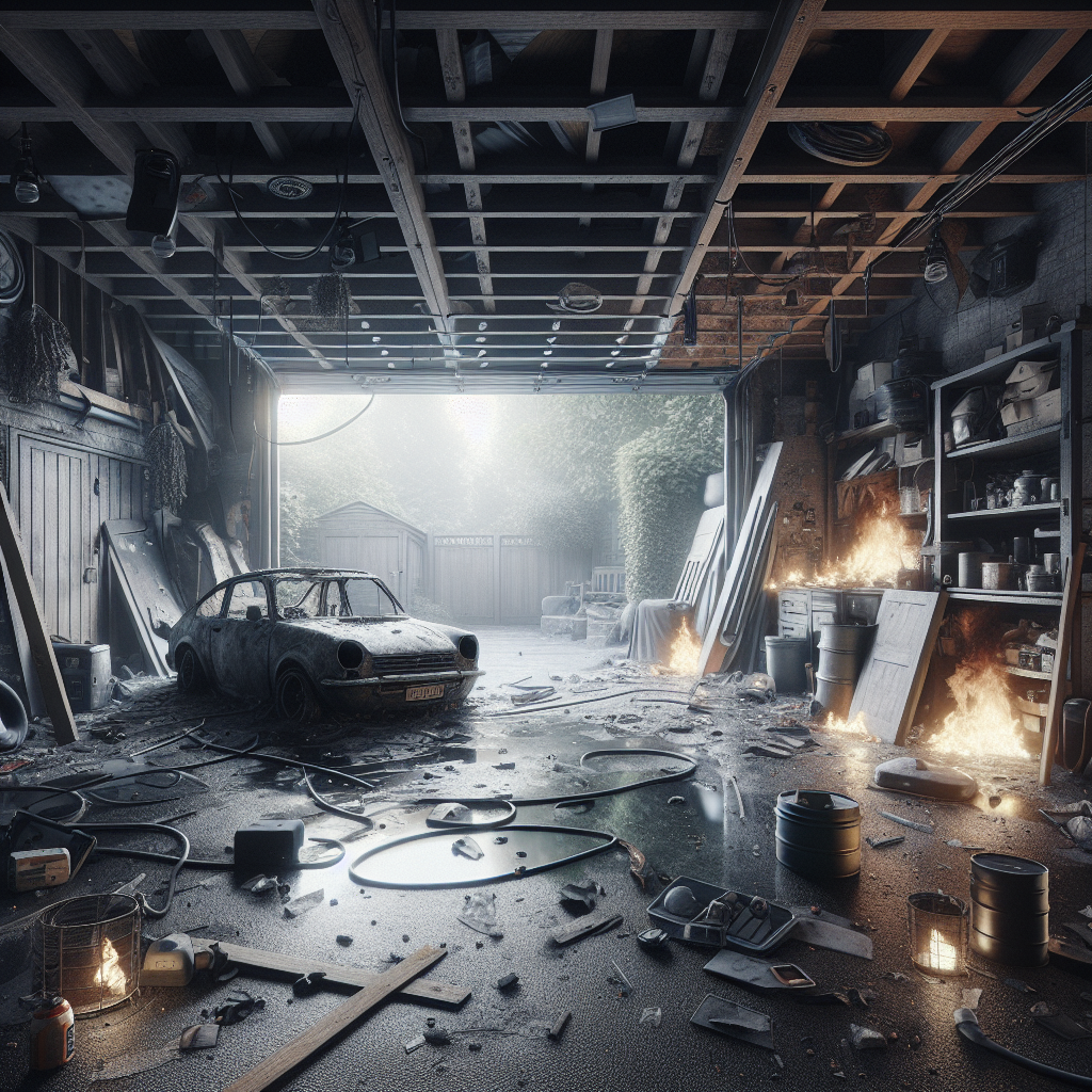 Garage Water Damage Restoration in Marlborough