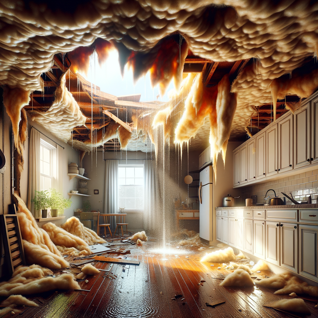 Ceiling Water Damage Restoration in Arlington