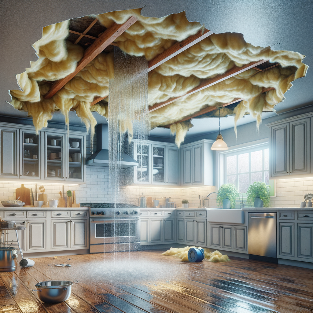 Ceiling Water Damage Restoration in Everett