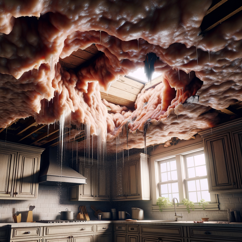 Ceiling Water Damage Restoration in Watertown