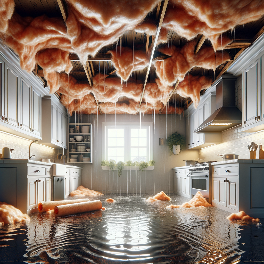 Ceiling Water Damage Restoration in Boxford