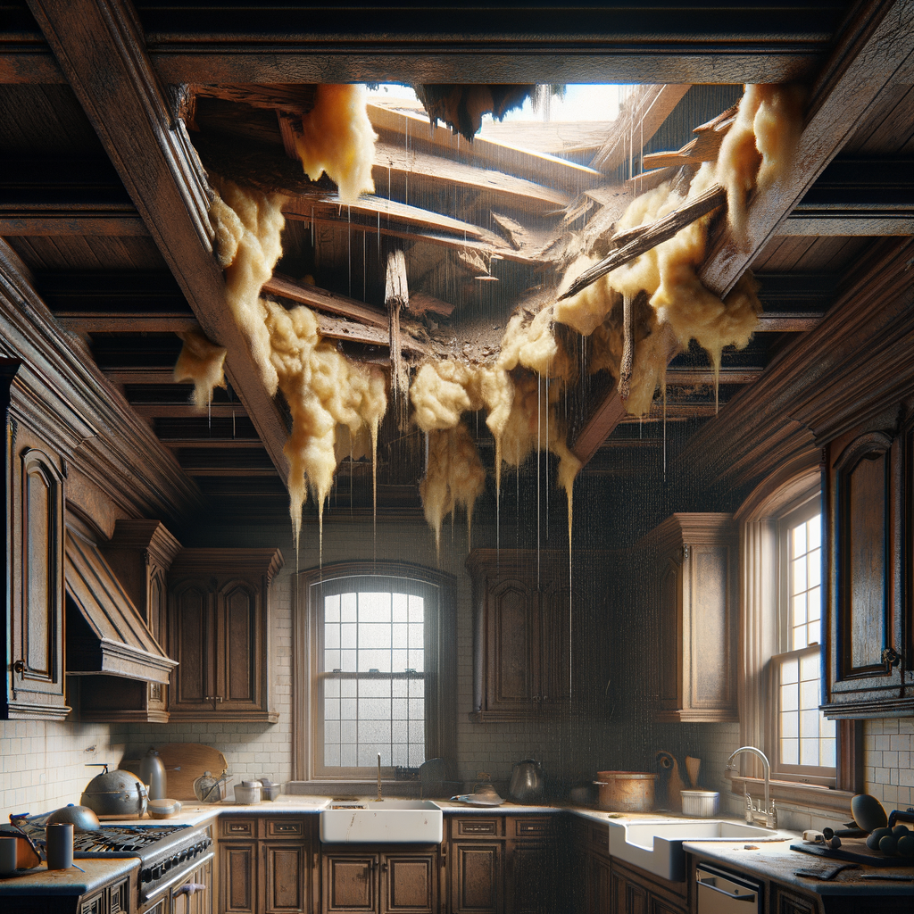 Ceiling Water Damage Restoration in Danvers