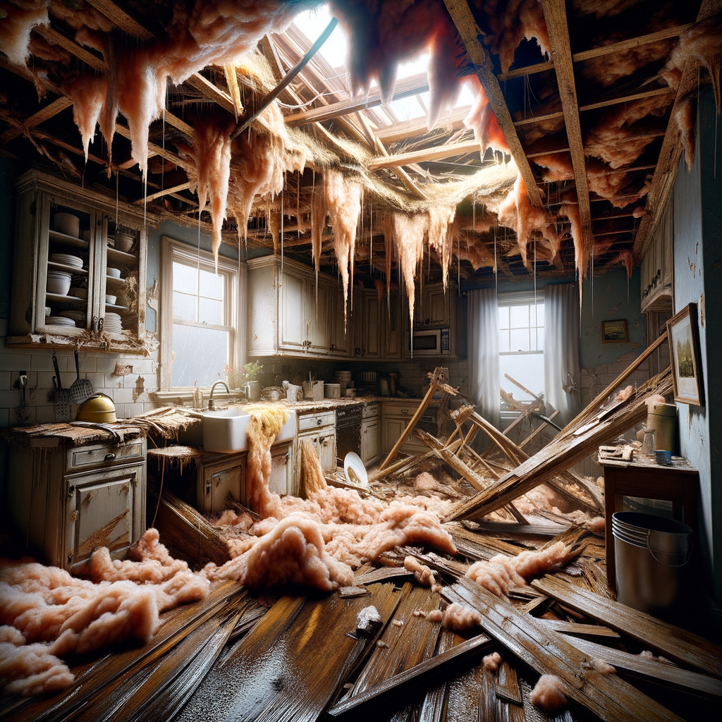 Ceiling Water Damage Restoration in Rockport