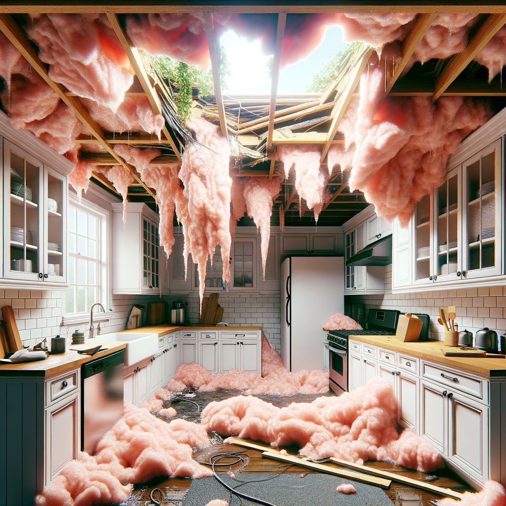 Ceiling Water Damage Restoration in Saugus
