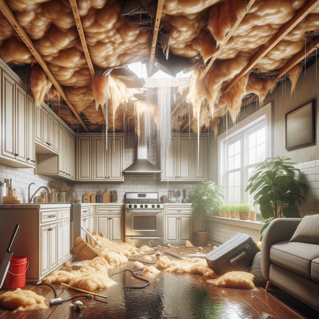 Ceiling Water Damage Restoration in Swampscott