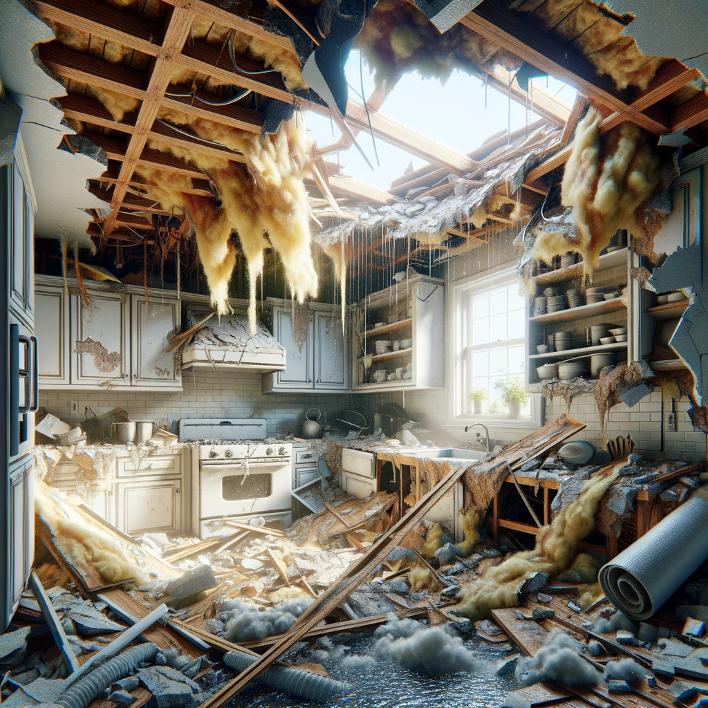 Ceiling Water Damage Restoration in Topsfield