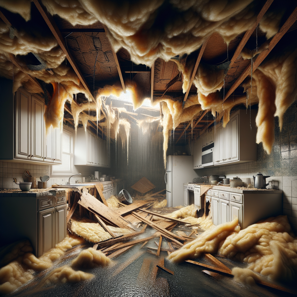 Ceiling Water Damage Restoration in Sherborn