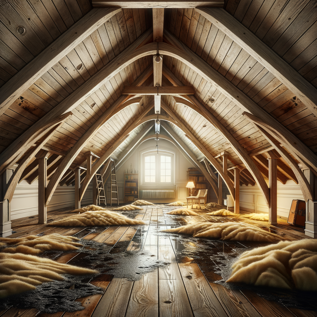 Attic Water Damage Restoration in Beverly