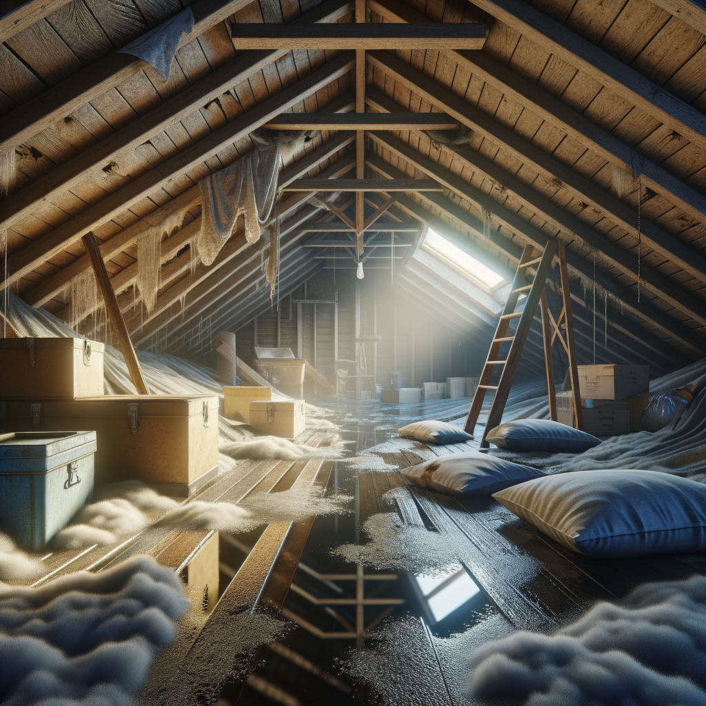 Attic Water Damage Restoration in Topsfield