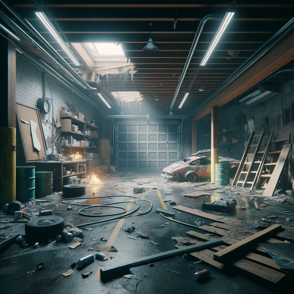 Garage Water Damage Restoration in Everett