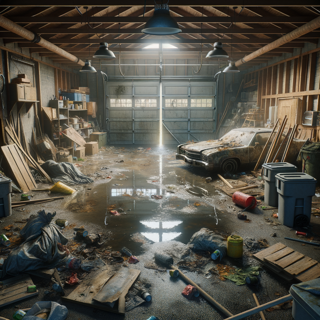 Garage Water Damage Restoration in Milton