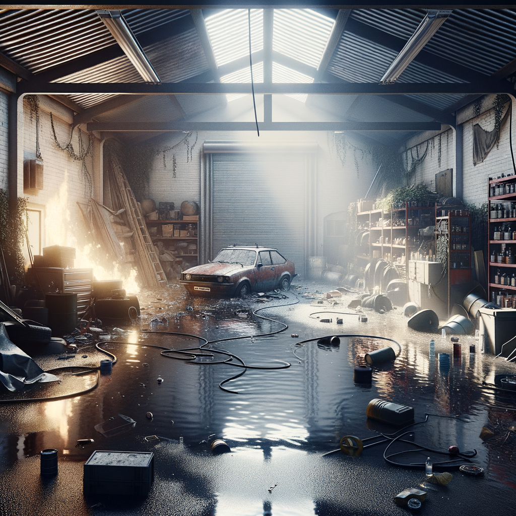 Garage Water Damage Restoration in Ipswich