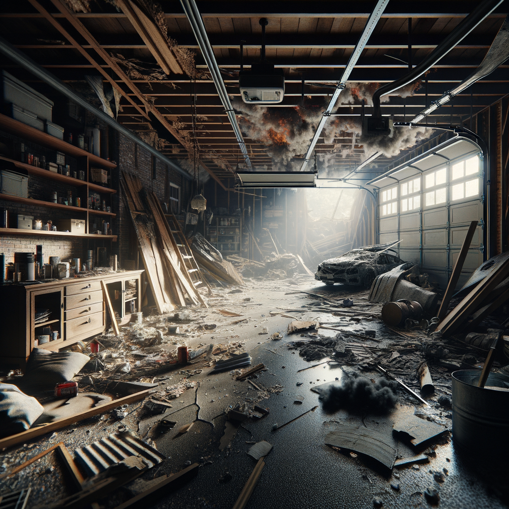 Garage Water Damage Restoration in Lawrence