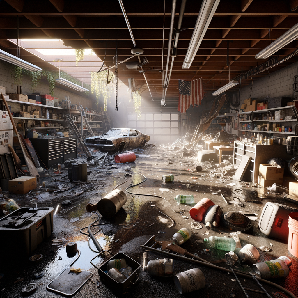 Garage Water Damage Restoration in Saugus