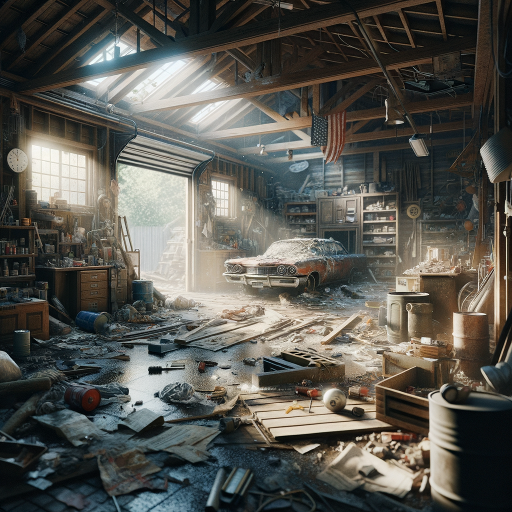 Garage Water Damage Restoration in Natick