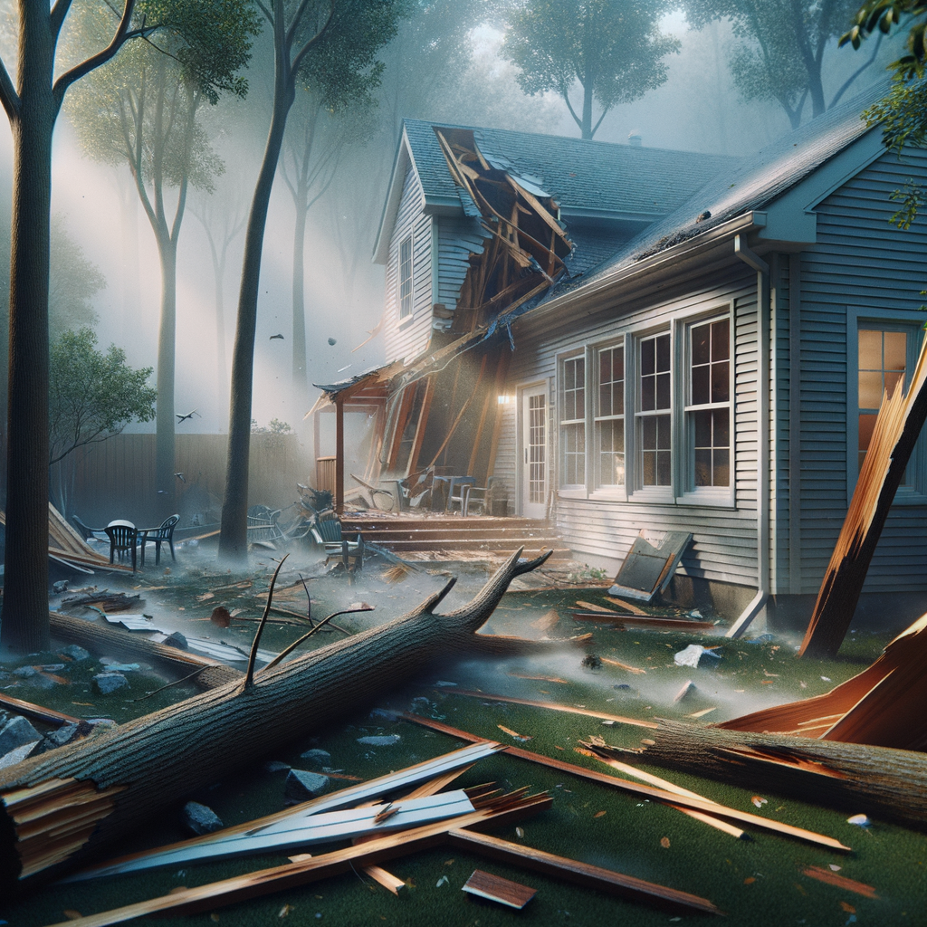 Storm Damage Restoration in Milton